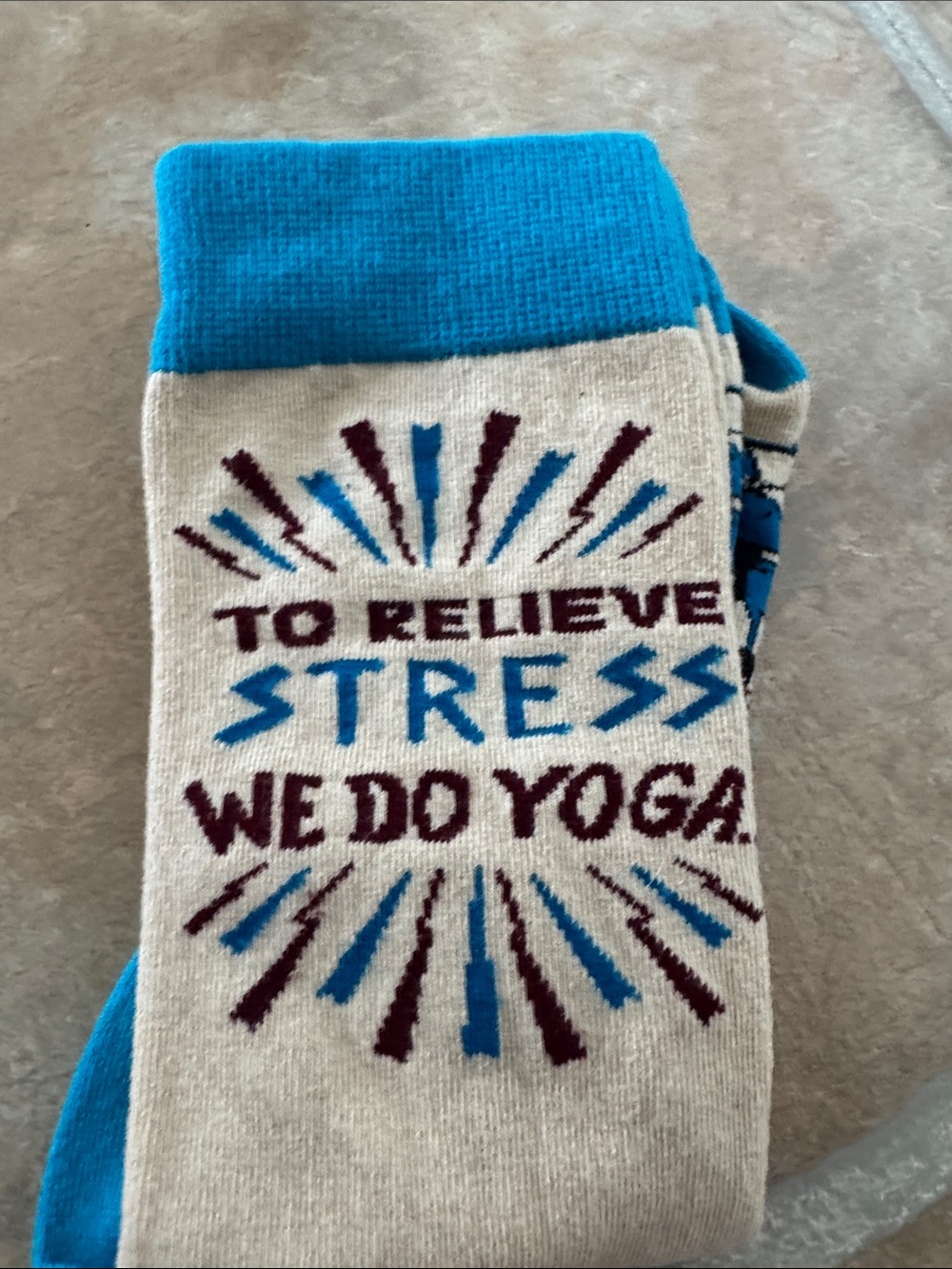 Women's Primitives by Kathy Novelty Yoga/Wine Funny Crew Socks - fits size 6-11